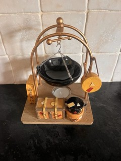 RARE Vintage Yankee Candle Hotel Bags Luggage Cart Hanging Wax Tart Warmer