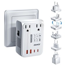 220V to 110V Converter for European Travel - 6 in 1 350W Voltage Converter US...