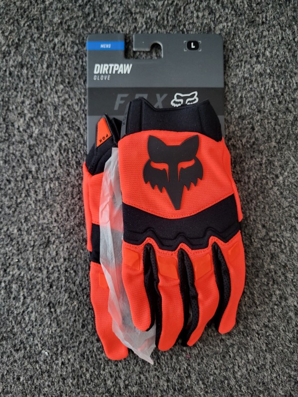 Fox Dirtpaw Gloves Mens Large - Cycling Motocross Off-Road Enduro - BRAND NEW