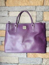 Borsa a mano grande DOONEY & BOURKE in pelle saffiano viola tracolla 2 pezzi **