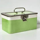 Antique WMF Wächtersbach Art Nouveau Ceramic Jar Box c1900 Green Nickel Plate