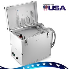 Portable Dental Mobile Delivery Unit Box Suction Air Compressor 4 Hole