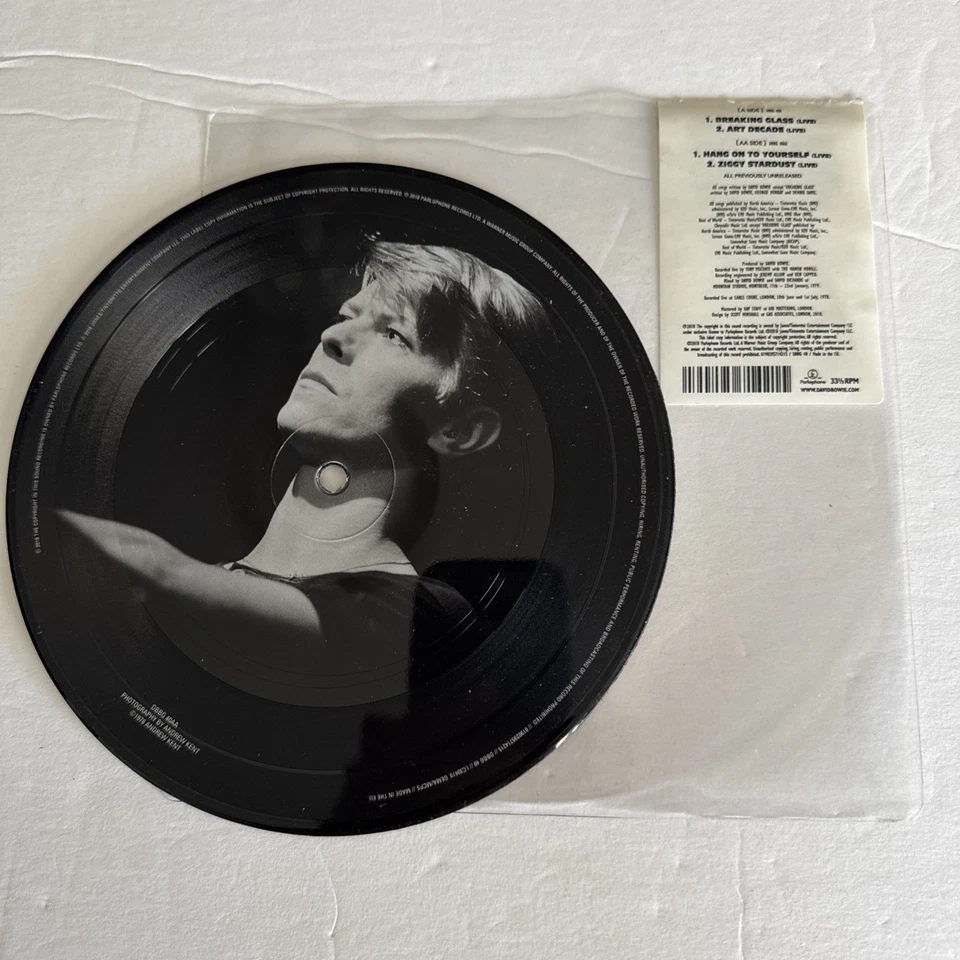 David Bowie-Breaking Glass 7" Vinyl 33rpm EP Parlophone RSD 2018? Picture disc - Image 2 of 3