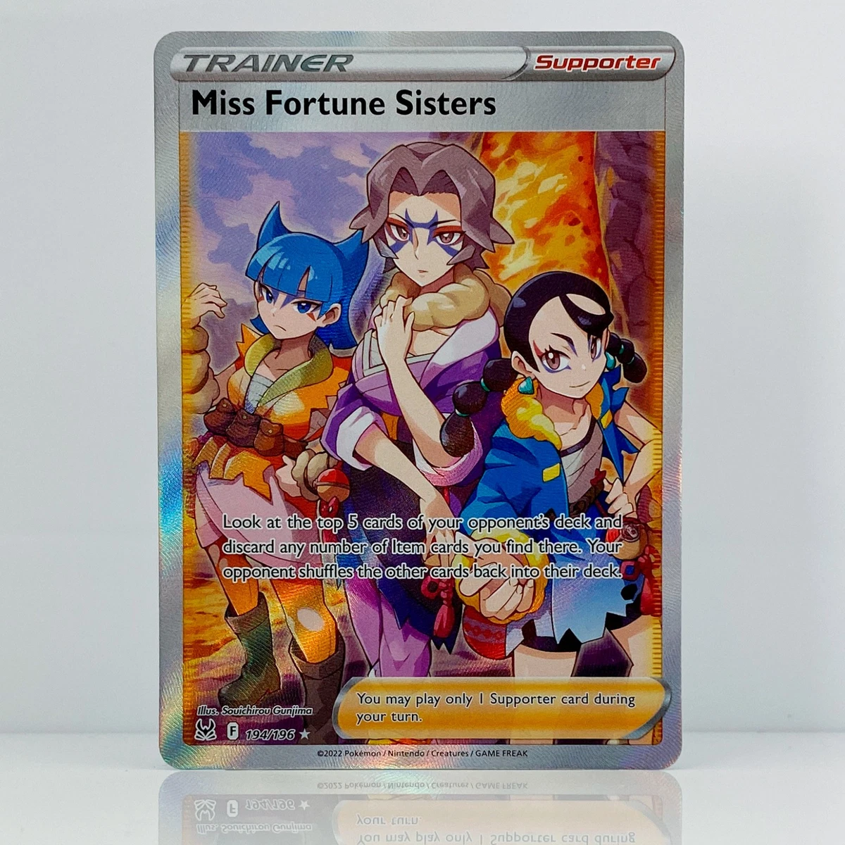 miss fortune sisters pokemon card price 209/196 PSA 9 Card Number / Rarity First pull in 17 years,
