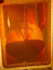 GOOD A$$ IS HARD TO FIND VINTAGE 1970's FUNNY IRON ON TRANSFER -NICE, B-26