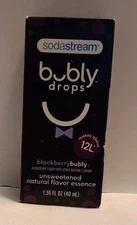 1 Sodastream Bubly Drops Blackberrybubly Flavor Essence 1.36 oz Best By 12/30/24