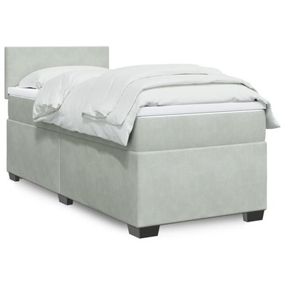 Boxspringbett Polsterbett Schlafzimmerbett Bett Kopfteil Matratze Samt vidaXL