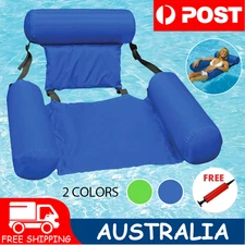 Inflatable Floating Water Hammock Float Pool Lounge Bed Beach Swimming Chair AU