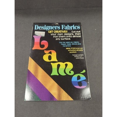 Designer Fabrics Lame New Create Your Own Design Pkg Contains 3 5x7 Lame Pieces