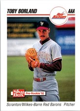 Toby Borland 1992 SkyBox Team Sets AAA #479 Scranton/Wilkes-Barre Red Barons