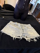 Levi's booty shorts cute preppy W36 501xx waist retro distressed Classy Mom