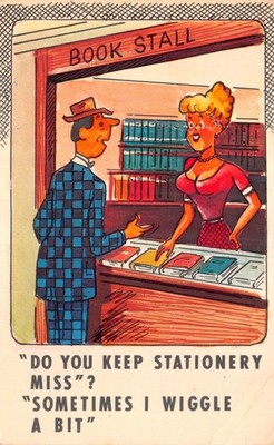 GEMISCHTER COMIC POSTKARTENBUCHSTAND GEBRAUCHT GUT PLUS