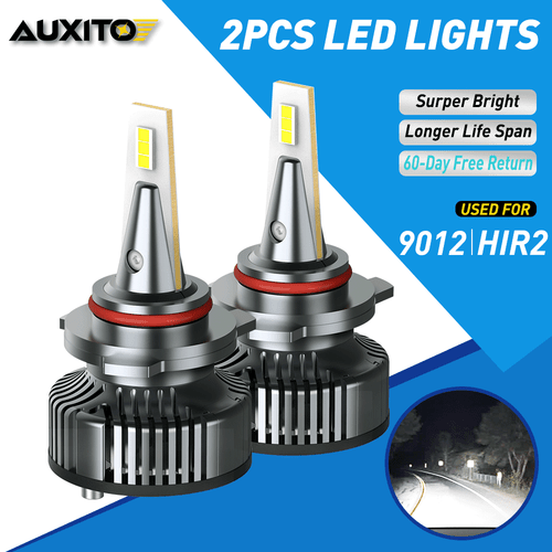 2X 9012 HIR2 Headlight LED Conversion Kit High Low Beam Bulbs Super White CANBUS - Bild 1 von 12