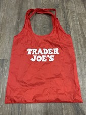 Trader Joe  s Red Grocery Bag Reusable NO MICRO TOTE