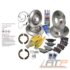 BREMSSCHEIBEN + BREMSBELÄGE VORNE + HINTEN FÜR MB C-KLASSE W204 E-KLASSE C207