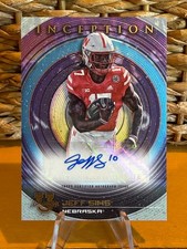 R1800 2022-23 Bowman U Inception Auto Jeff Sims Nebraska