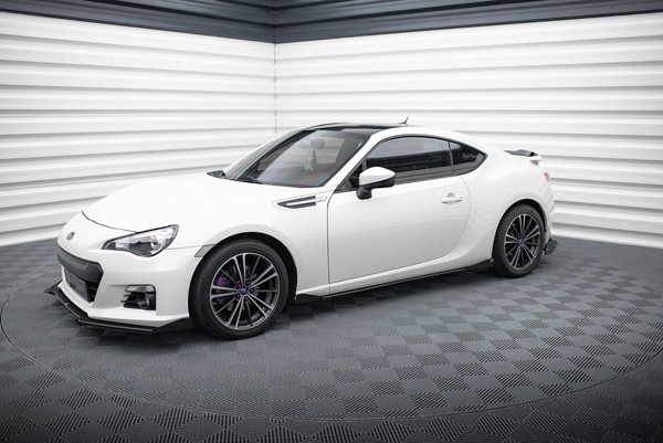 Seitenschweller Ansatz (Paar) + Flaps Passend FüR Subaru Brz Mk1 / Mk1 Fl Schwar-image