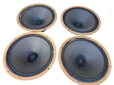 4 Celestion T1221 1968 Matching Codes Greenback  20 Watt  Pulsonic Cones G12m