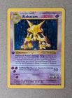 Pokémon TCG Alakazam 1/102 - 1st Edition (Shadowless) Base Set - LP