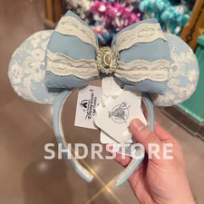 Disney authentic 2024 cinderella princess minnie mouse ear Headband disneyland