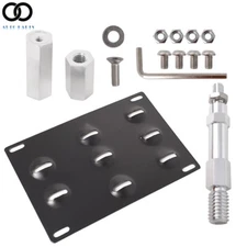 For Audi A4 S4 A5 S5 A7 Front Bumper Trim Tow Hook License Plate Mount Bracket