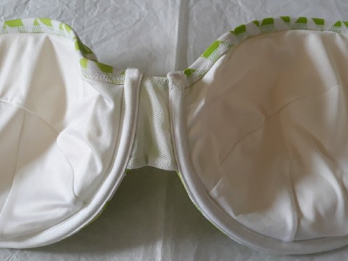 New Lilly & Lime Bikini Swimwear Top Size 8G Green & White *Faulty - Description - Picture 14 of 24