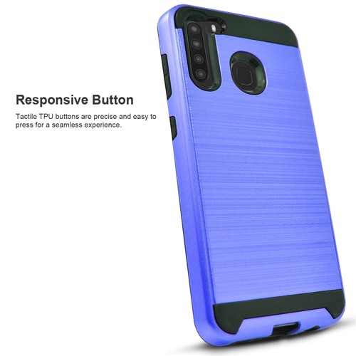 Pour Samsung Galaxy A21 Coque Housse Téléphone Antichoc + Verre Trempé Protecteur - Photo 2 sur 21
