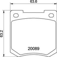 Mintex Front Axle Brake Pad Set, disc brake MGB535