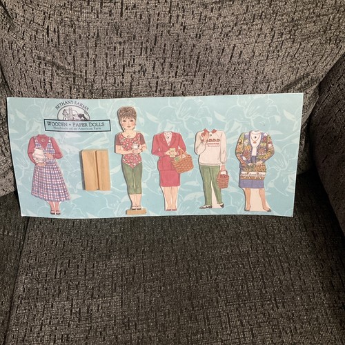 Bethany Farms Wooden Paper Dolls Set Sealed Vintage eBay
