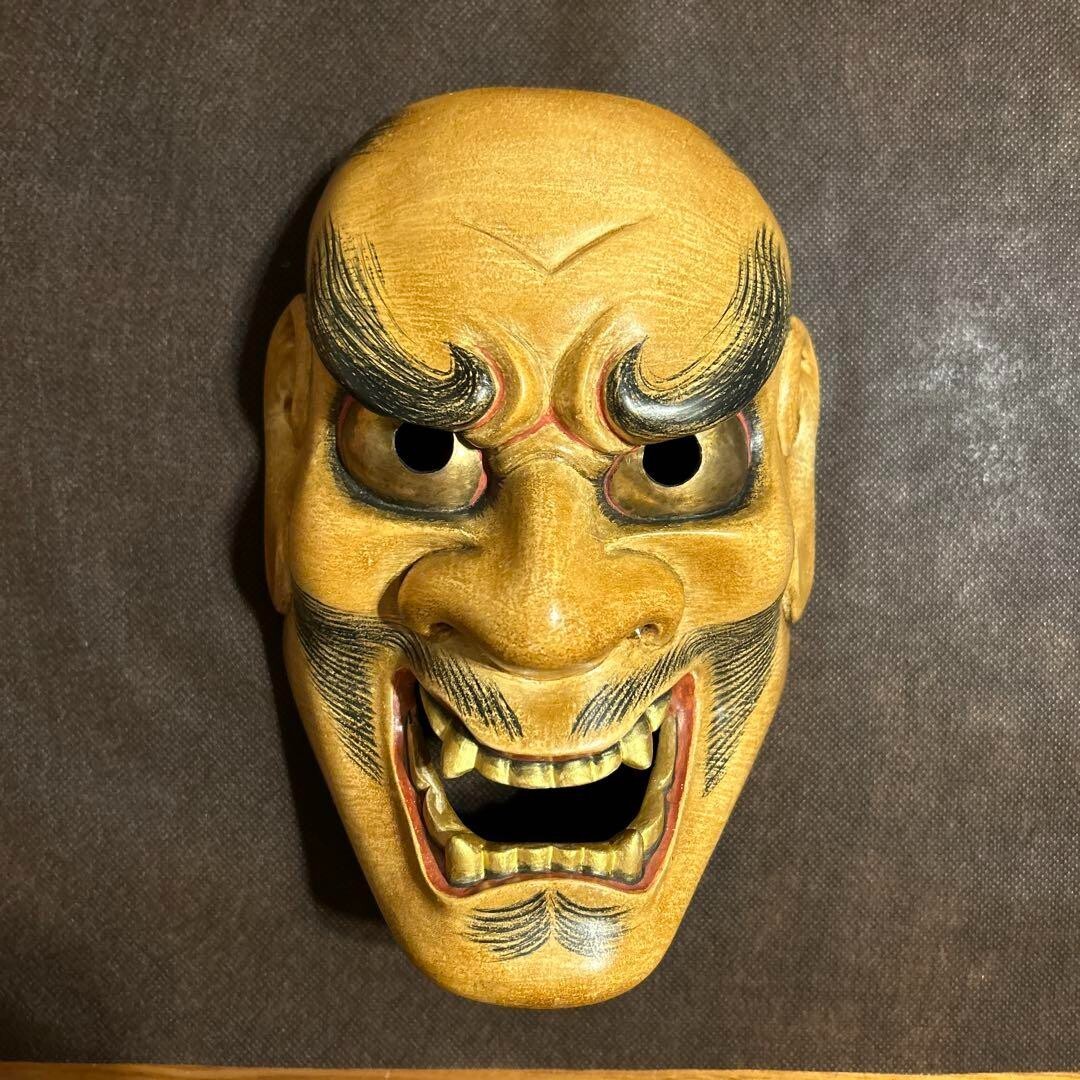 Japanese Traditional Noh Mask Omen Kabuki 610-F98 | eBay