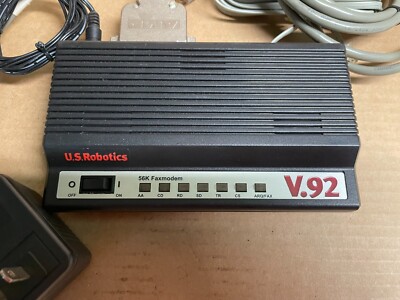 U.S. Robotics 5686E External 56K Faxmodem w/ Power Adapter V.92