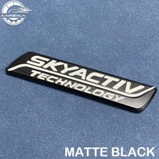 Matte Black White SKYACTIV TECHNOLOGY Trunk Emblem Badge For CX-5 MX-5 CX-3