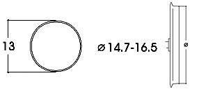 ROCO 40071 10pcs DC Wheel Grip Rings 14.7-16.5mm Diameter