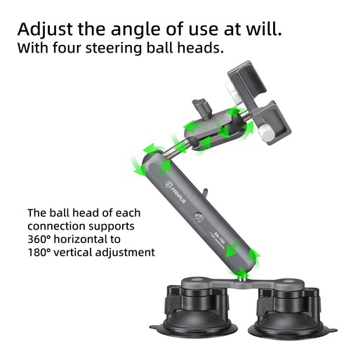 FANAUE Car Tablet Holder Suction Cup Mount for tablet Vehicle Windshields - Picture 3 of 5