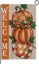 Fall Decorations for Home,Fall Welcome Garden Flag 12 18 Inch Double Sided for