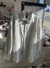 gap fitted premium mens dress shirt size l