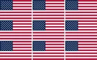 StickerTalk Small US Flag Stickers, 1.5 inches x 1 inches