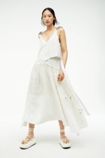 NEW Zara Atelier women's M Studded Dress Limited Edition white sleeveless $349