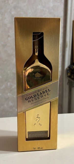 Johnnie Walker GOLD LABEL RESERVE BOTTLE with box limited