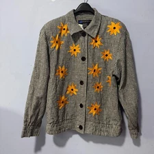 IB Fussion size 8 Linen sunflower light weight jacket