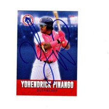 Yohendrick Pinango signed autograph 2022 South Bend Cubs baseball card g