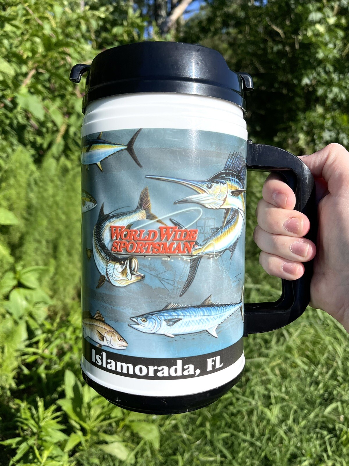 Vintage IFGA Ilamorada, FL 90s Travel Mug Insulated 32 Oz INSTITUTO