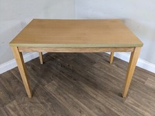 DINING TABLE Solid Oak Effect Laminate Top Removable Legs Scandi FREE DELIVERY