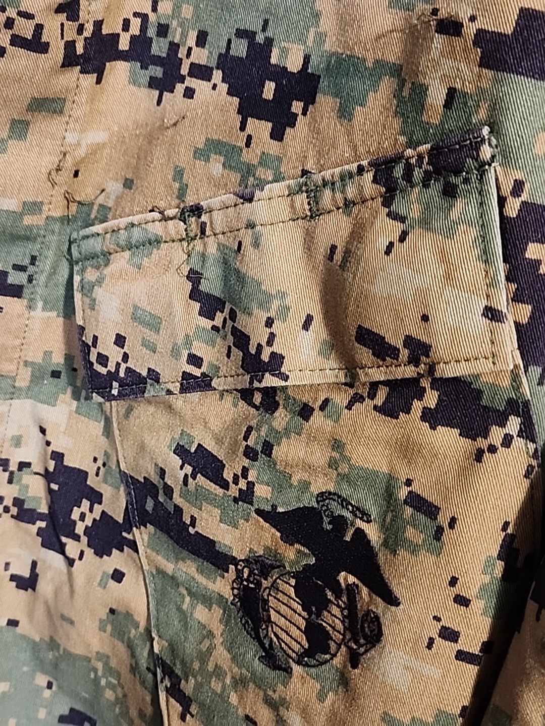 USMC MARPAT Marine Woodland Small XShort Cammies Camouflage Uniform Top