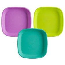 Re-Play Toddler Plates - 22 Oz. Deep-Walled Flat Kids Plates - Dish... Fast Ship