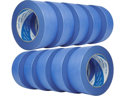 10 Rolls Blue Painters Tape 2 Inch, Bulk Masking Master Tape 60 Yards, Wall M...