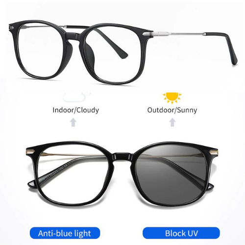Occhiali Anti Luce Blu da Sole Uomo Fotocromatici Lenti UV400 per Computer  PC | eBay