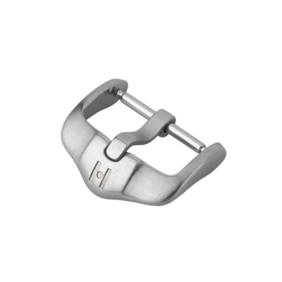 Hirsch Active silver mat stainless steel buckle for watch strap 22 mm