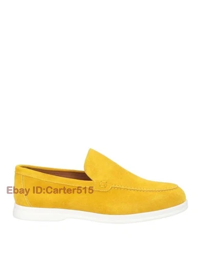 Mocasines informales de gamuza estilo británico para hombre ligeros sin cordones zapatos cómodos 38-48 - Imagen 10 de 46