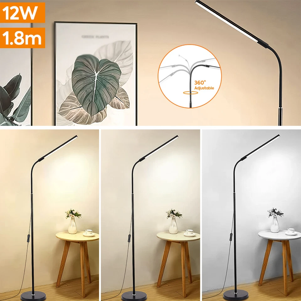 Modern ARC Floor Lamp Living Room Tall Pole Reading Light Standing Lamp - Image 3 of 4